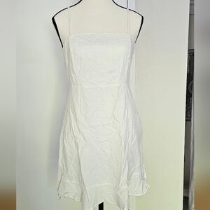 Elegant White Spaghetti Strap Dress
